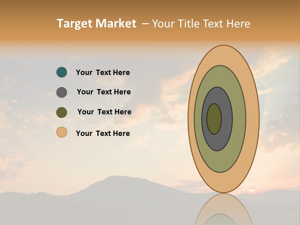 Colorful Sunset (Can Be Used How Background Or Wallpaper) PowerPoint Template