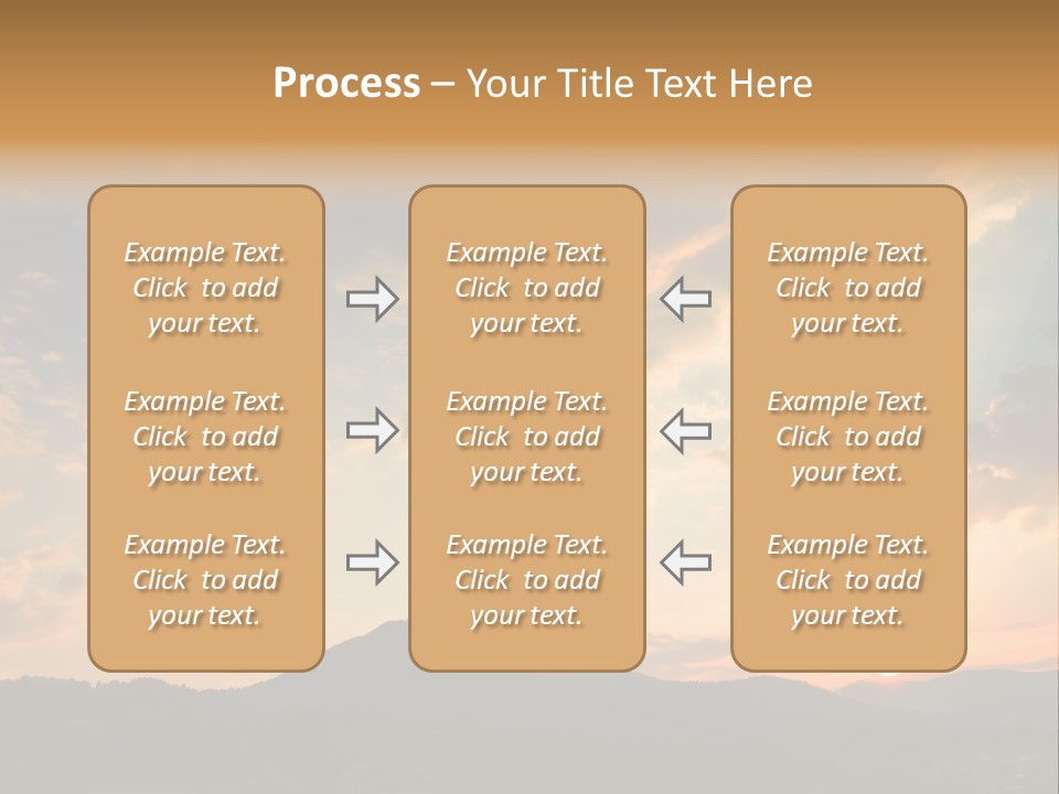 Colorful Sunset (Can Be Used How Background Or Wallpaper) PowerPoint Template