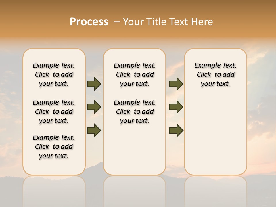 Colorful Sunset (Can Be Used How Background Or Wallpaper) PowerPoint Template