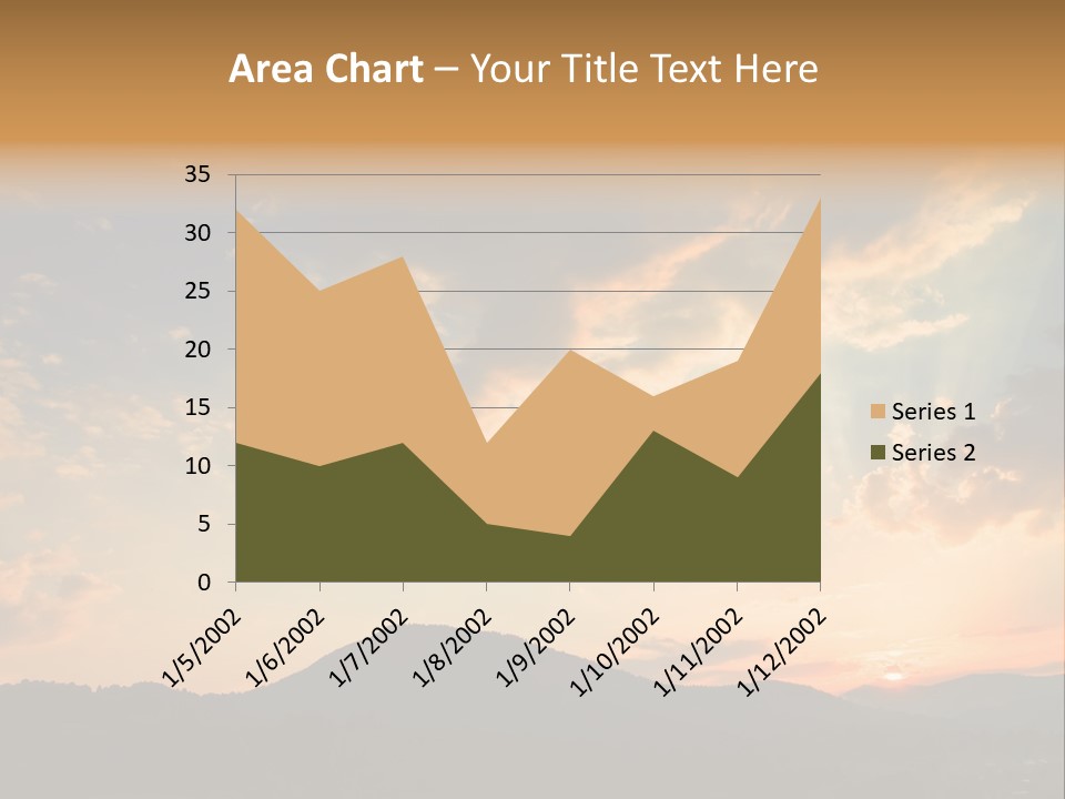 Colorful Sunset (Can Be Used How Background Or Wallpaper) PowerPoint Template