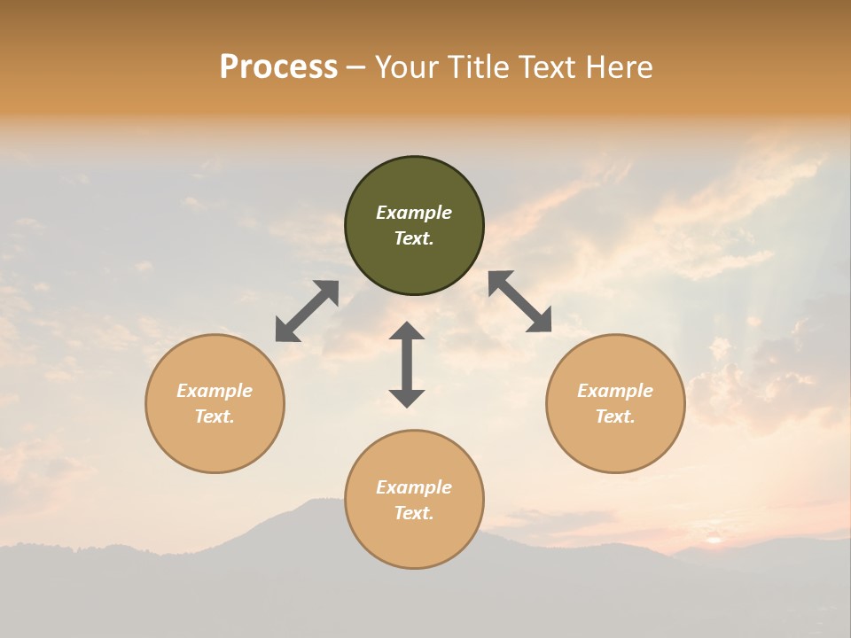 Colorful Sunset (Can Be Used How Background Or Wallpaper) PowerPoint Template