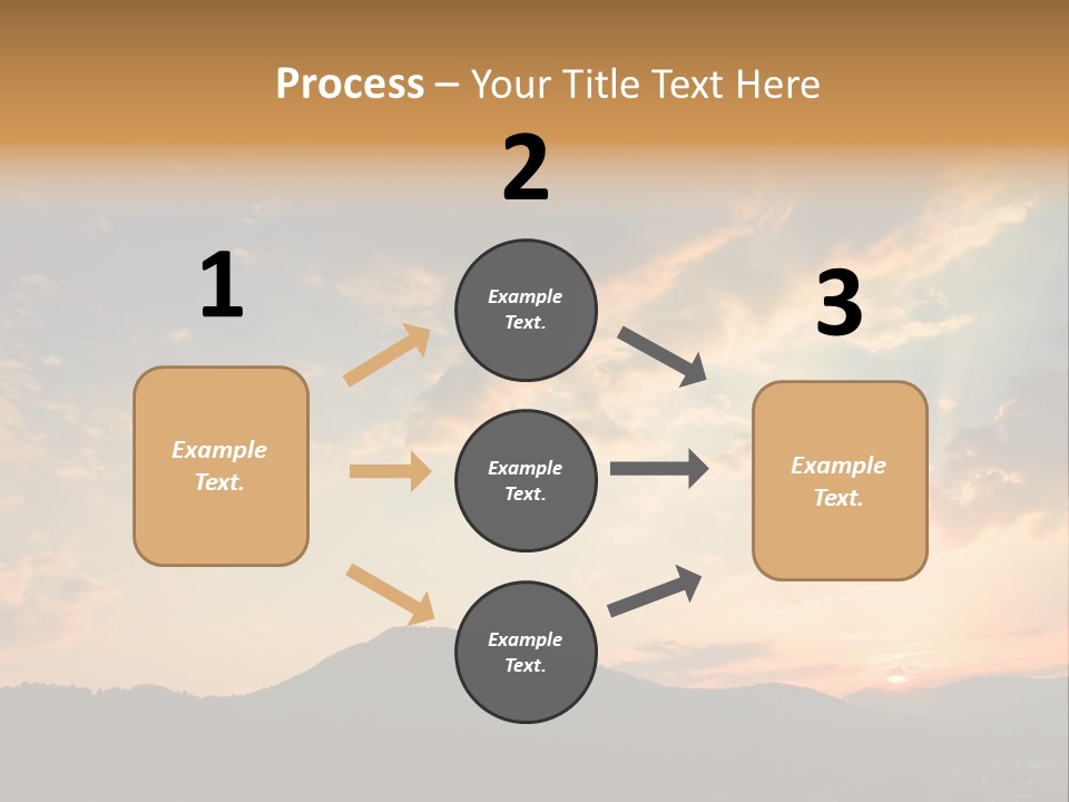 Colorful Sunset (Can Be Used How Background Or Wallpaper) PowerPoint Template
