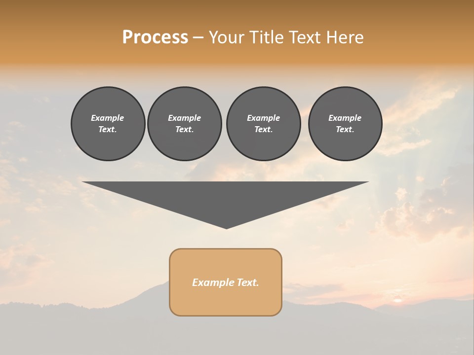 Colorful Sunset (Can Be Used How Background Or Wallpaper) PowerPoint Template