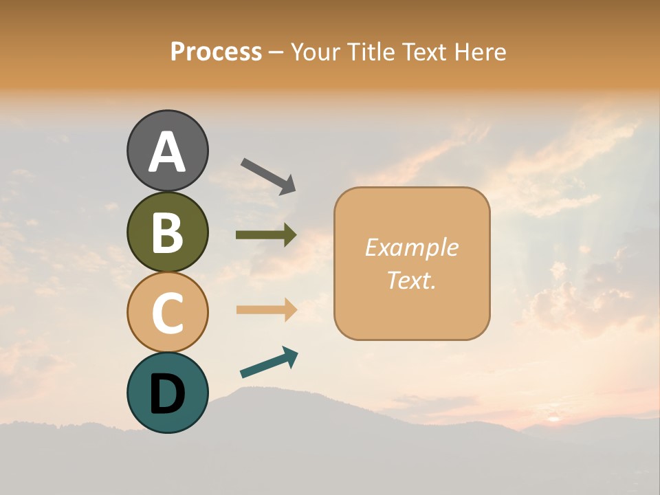 Colorful Sunset (Can Be Used How Background Or Wallpaper) PowerPoint Template
