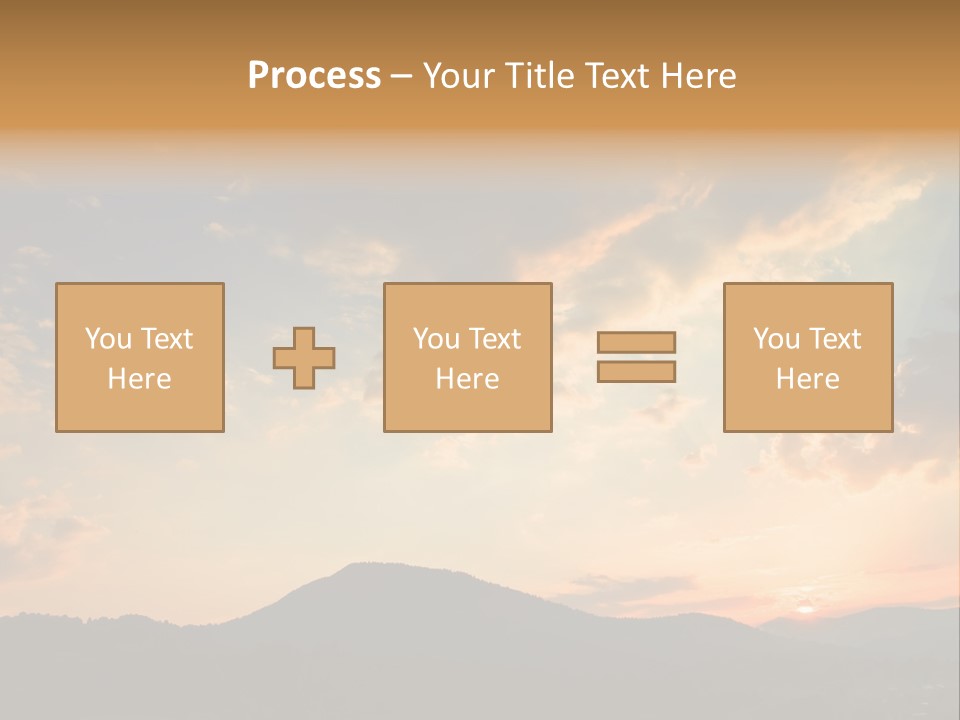 Colorful Sunset (Can Be Used How Background Or Wallpaper) PowerPoint Template