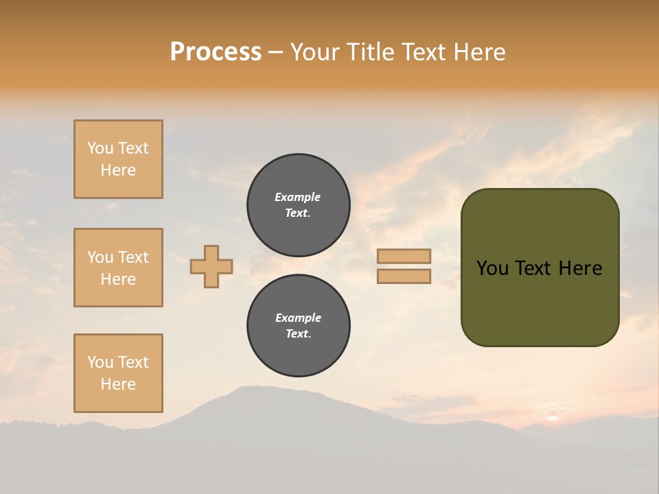 Colorful Sunset (Can Be Used How Background Or Wallpaper) PowerPoint Template