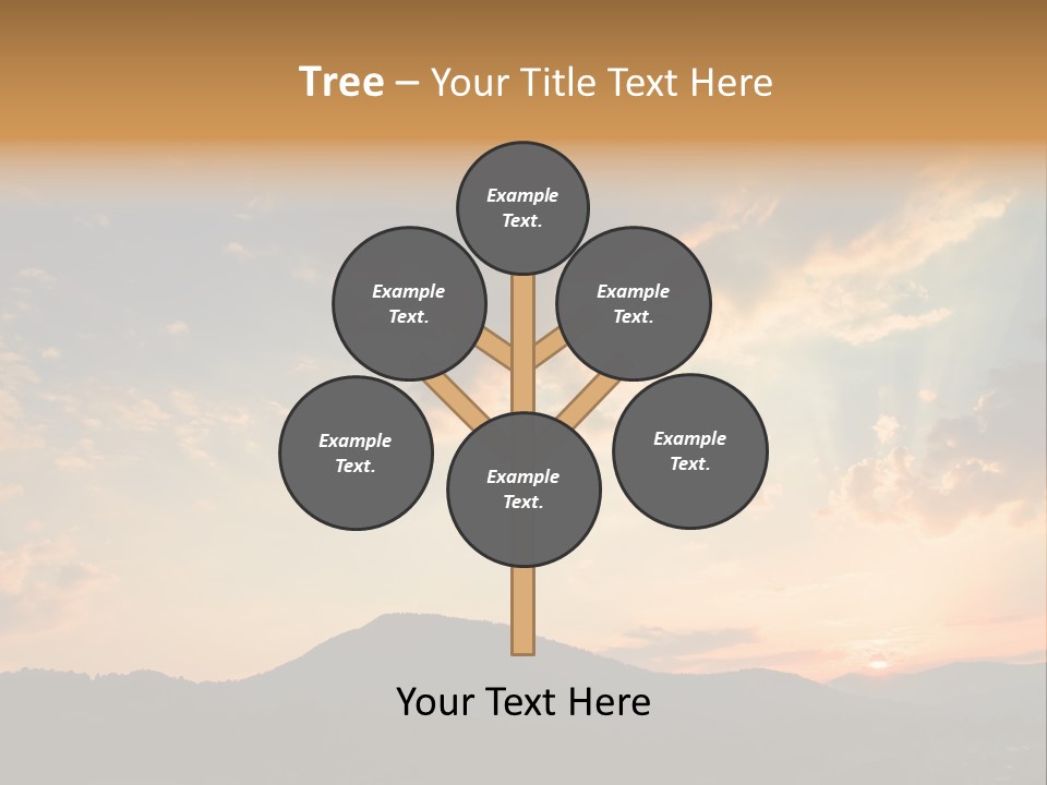 Colorful Sunset (Can Be Used How Background Or Wallpaper) PowerPoint Template