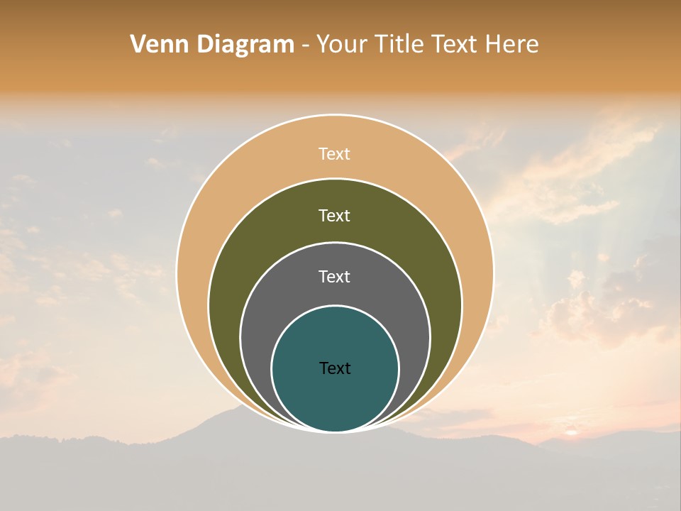 Colorful Sunset (Can Be Used How Background Or Wallpaper) PowerPoint Template