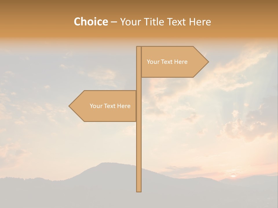 Colorful Sunset (Can Be Used How Background Or Wallpaper) PowerPoint Template