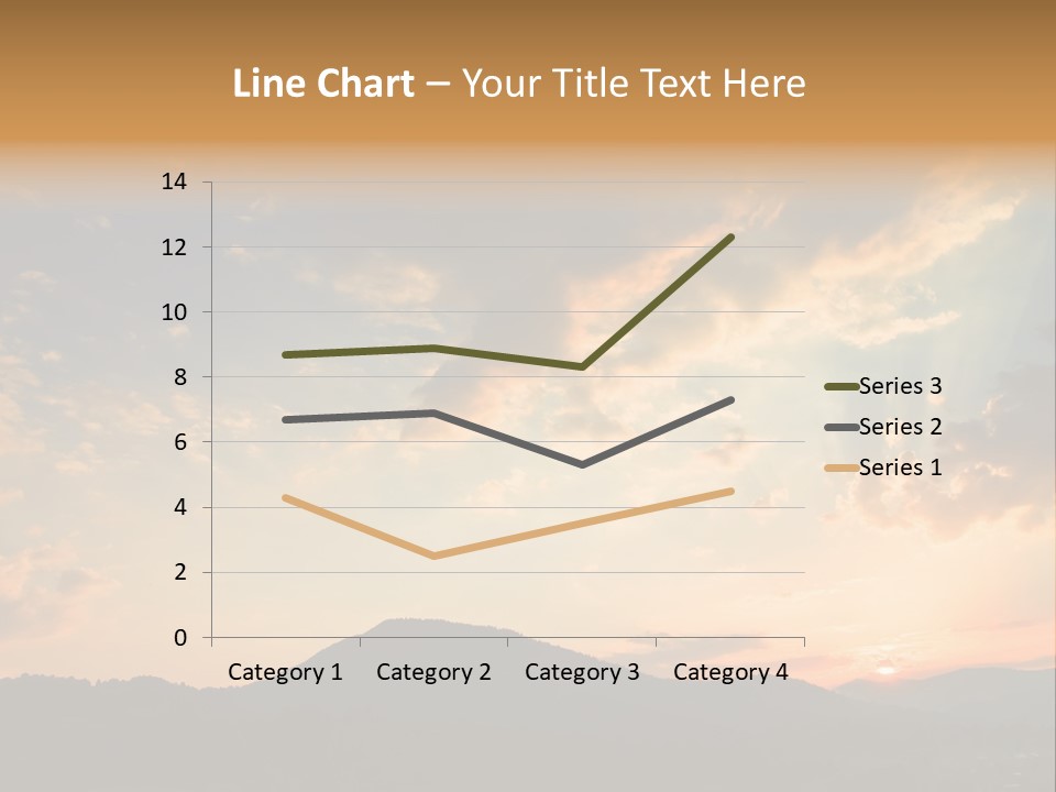 Colorful Sunset (Can Be Used How Background Or Wallpaper) PowerPoint Template