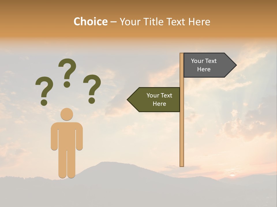 Colorful Sunset (Can Be Used How Background Or Wallpaper) PowerPoint Template