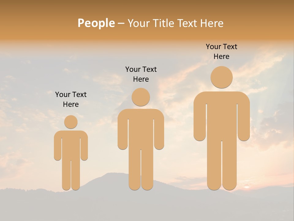 Colorful Sunset (Can Be Used How Background Or Wallpaper) PowerPoint Template