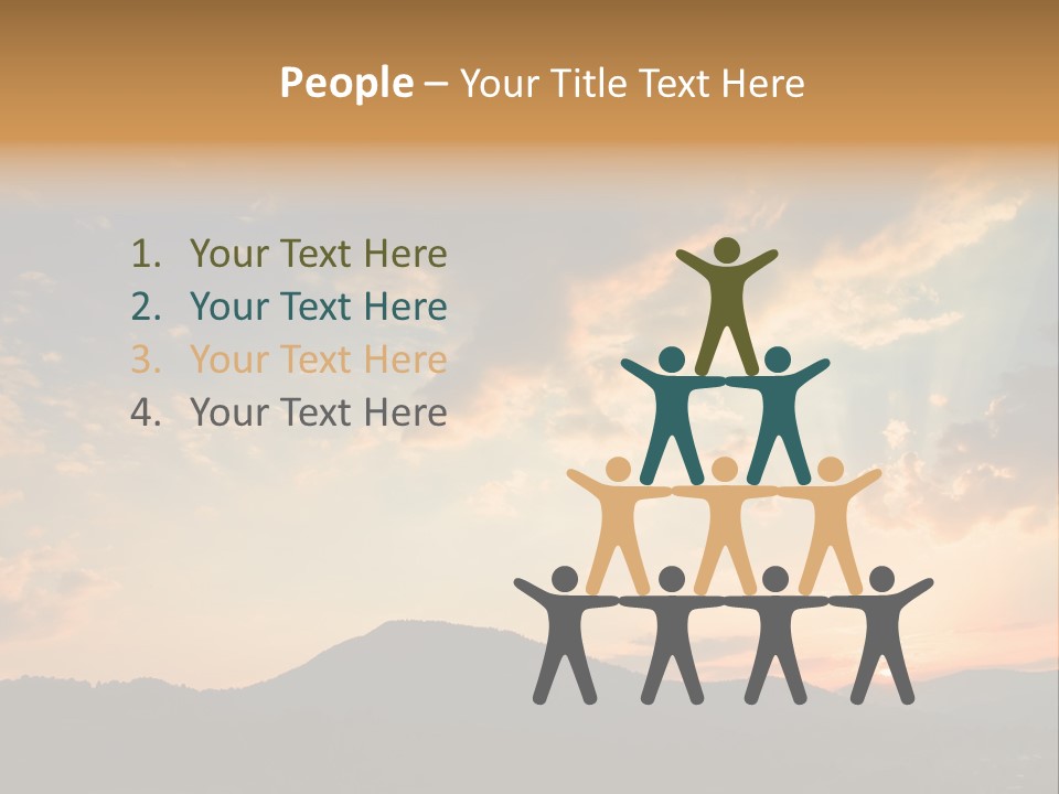 Colorful Sunset (Can Be Used How Background Or Wallpaper) PowerPoint Template