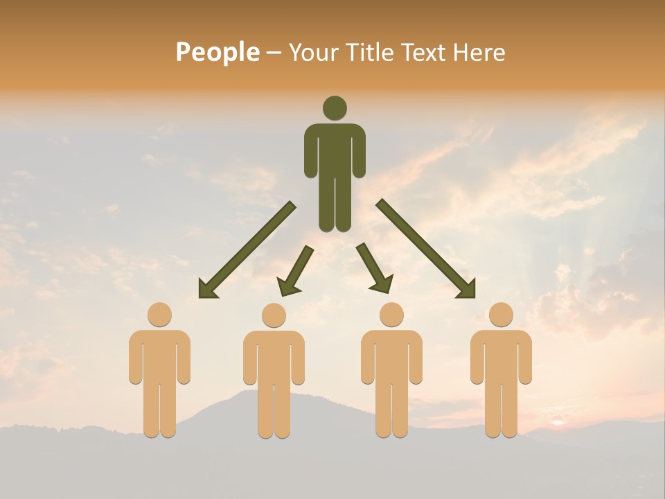 Colorful Sunset (Can Be Used How Background Or Wallpaper) PowerPoint Template