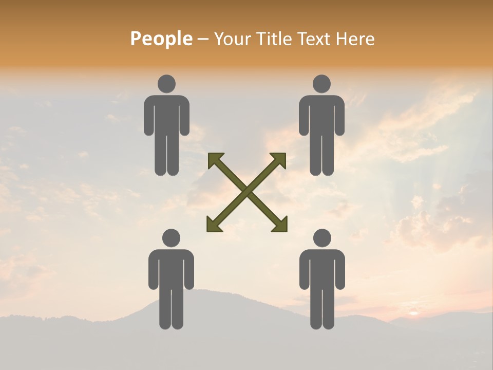 Colorful Sunset (Can Be Used How Background Or Wallpaper) PowerPoint Template