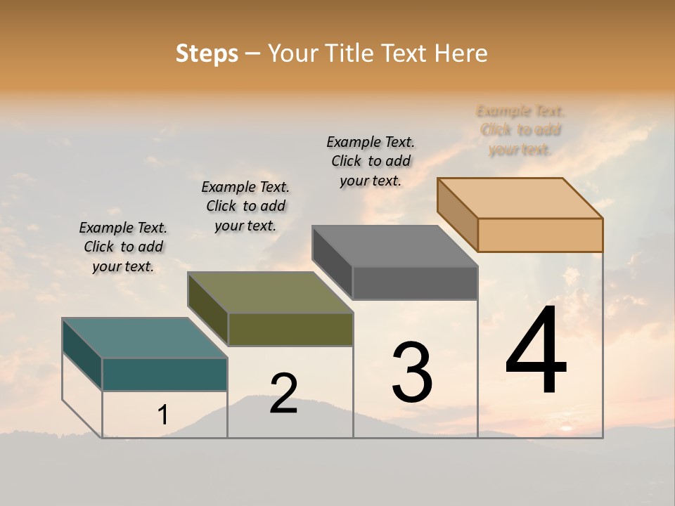 Colorful Sunset (Can Be Used How Background Or Wallpaper) PowerPoint Template