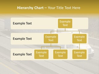 White Semi Truck On The Highway PowerPoint Template