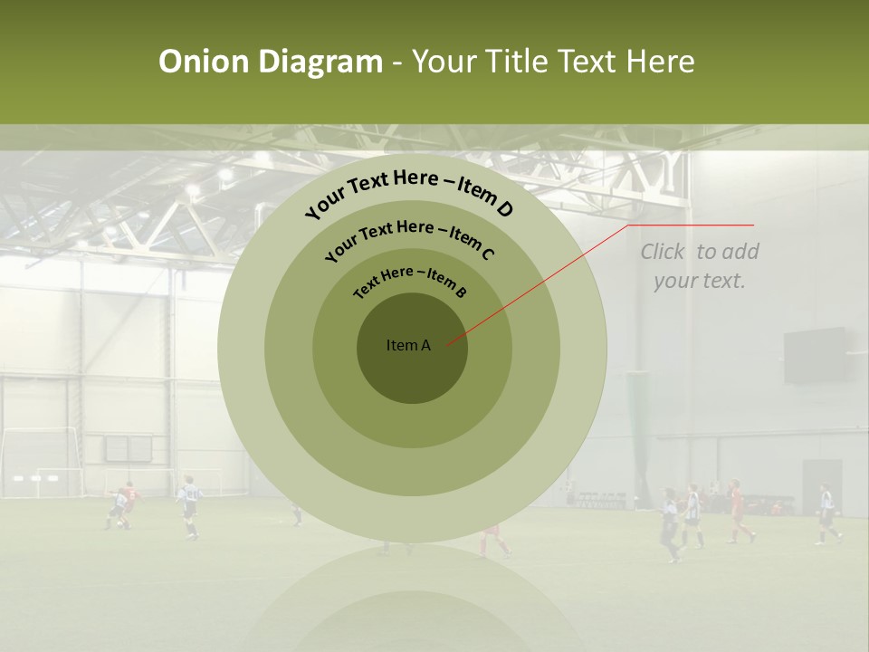 Game Of Football In Indoor Hall PowerPoint Template