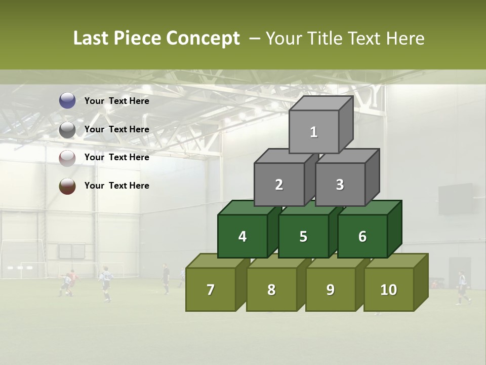 Game Of Football In Indoor Hall PowerPoint Template