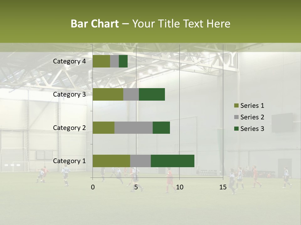 Game Of Football In Indoor Hall PowerPoint Template