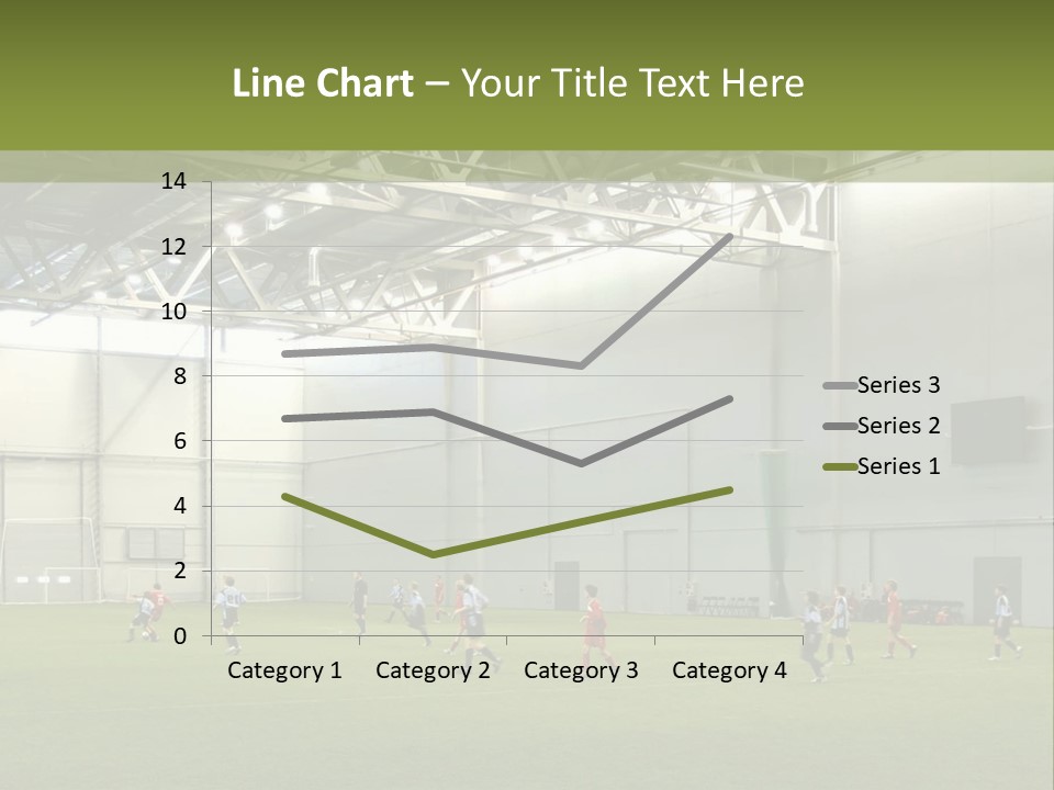 Game Of Football In Indoor Hall PowerPoint Template