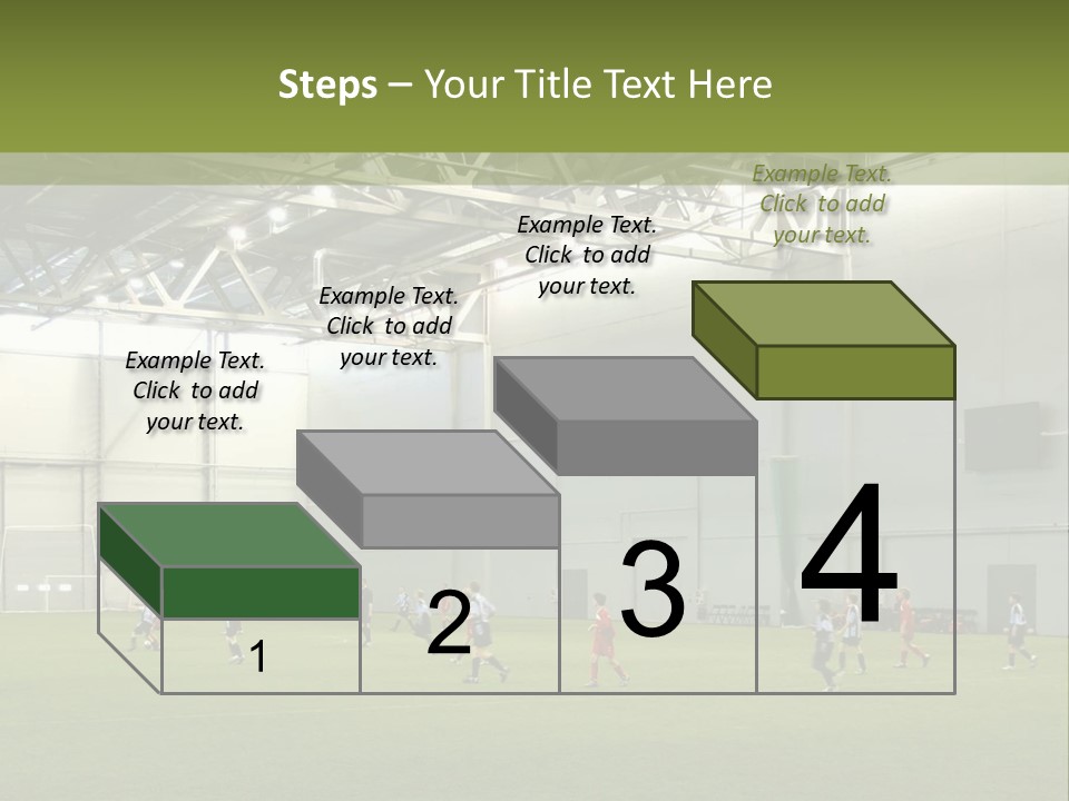 Game Of Football In Indoor Hall PowerPoint Template