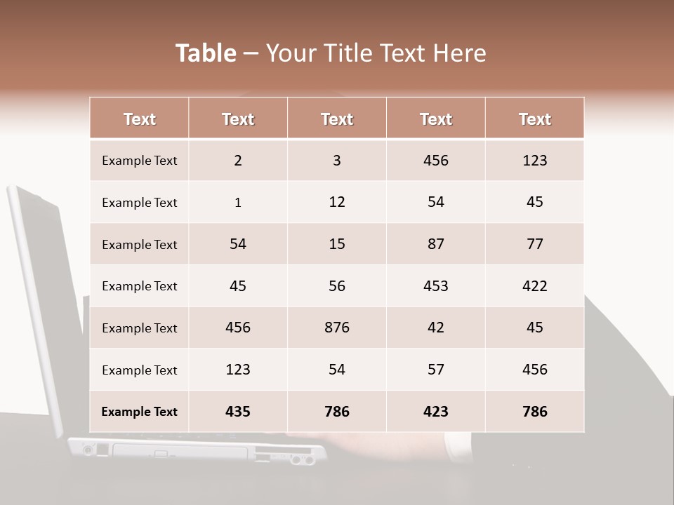 Young Businesswoman Asleep At Her Computer PowerPoint Template