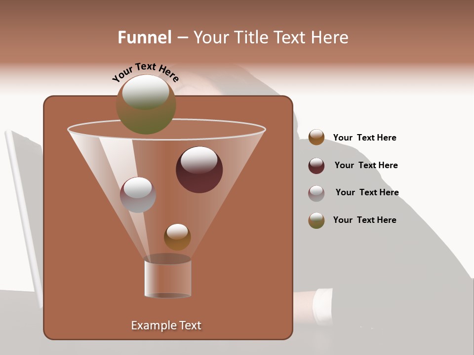 Young Businesswoman Asleep At Her Computer PowerPoint Template