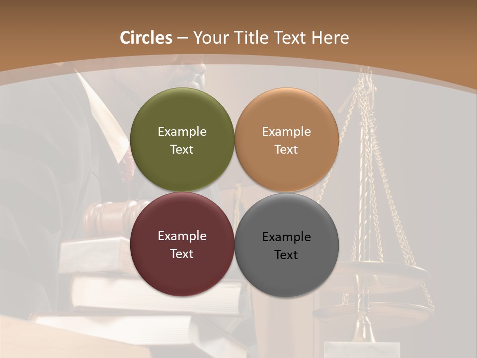 Judge Listening Closely In The Courtroom PowerPoint Template