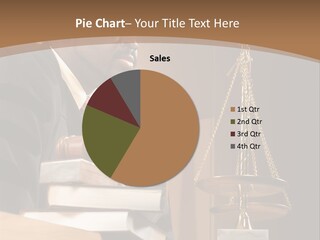 Judge Listening Closely In The Courtroom PowerPoint Template