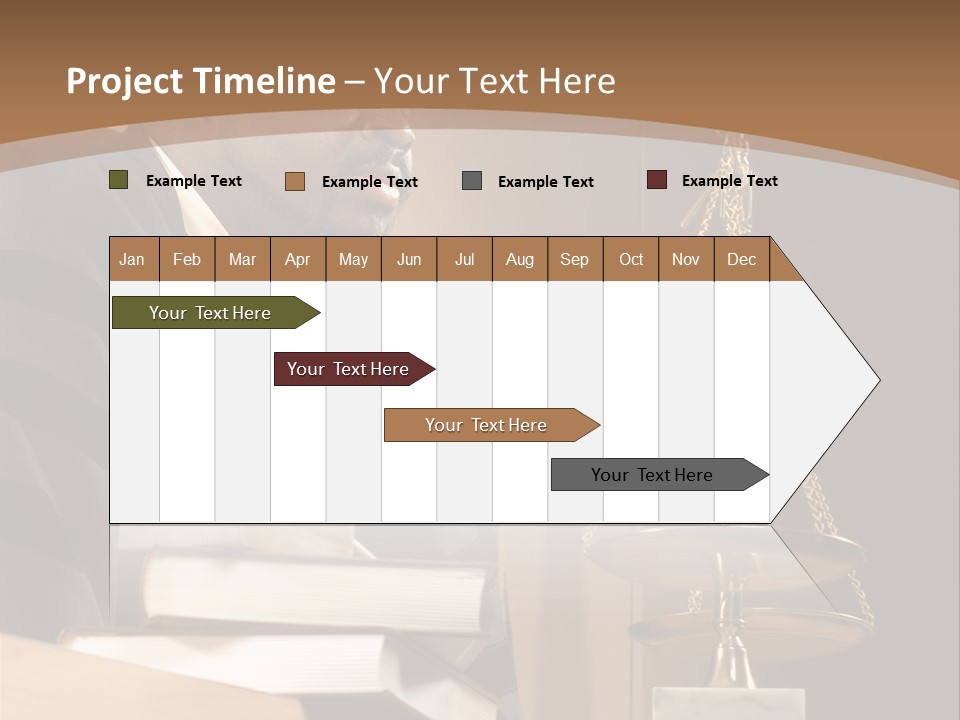 Judge Listening Closely In The Courtroom PowerPoint Template