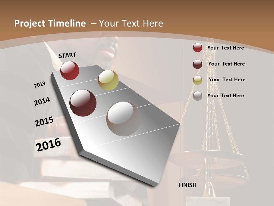 Judge Listening Closely In The Courtroom PowerPoint Template