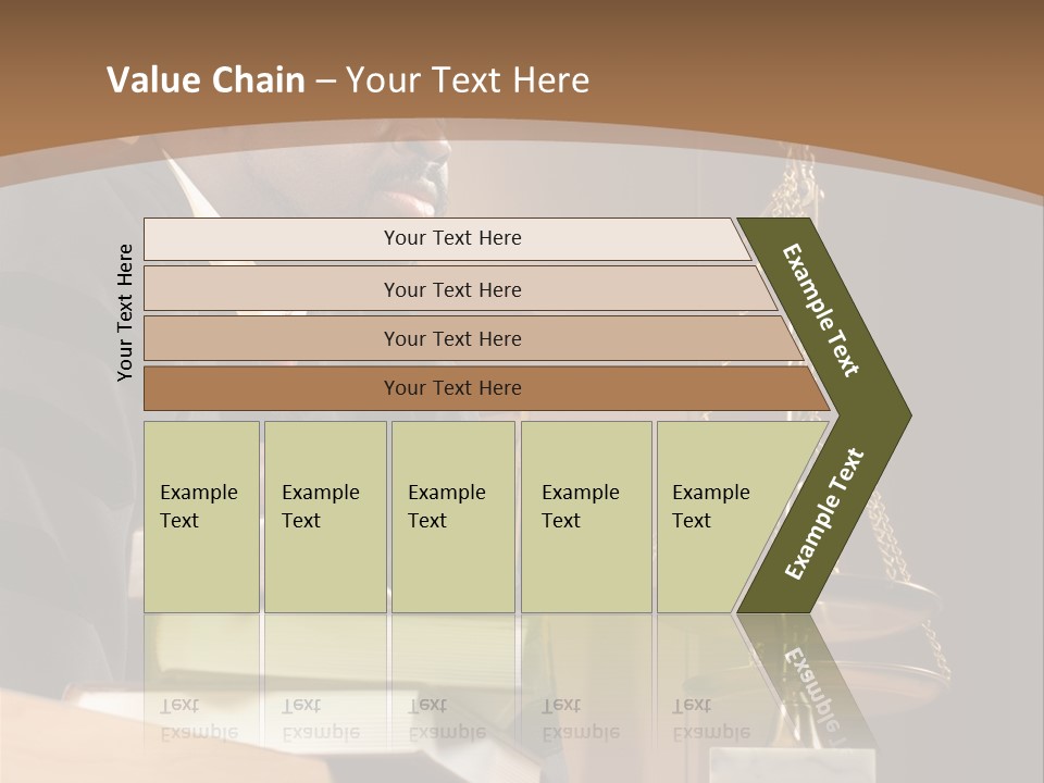 Judge Listening Closely In The Courtroom PowerPoint Template