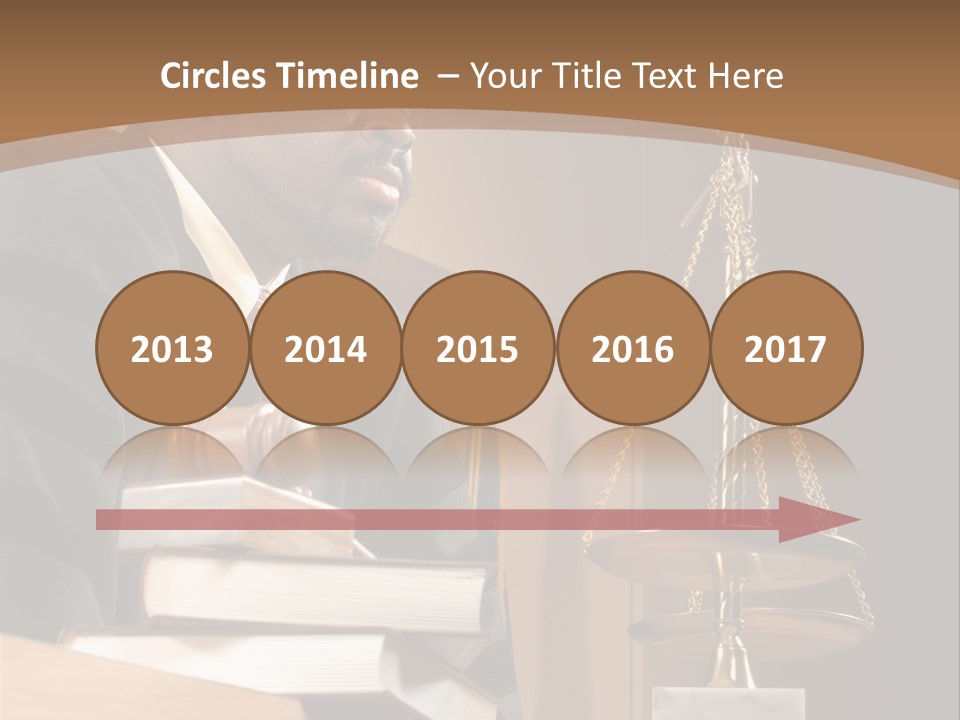 Judge Listening Closely In The Courtroom PowerPoint Template