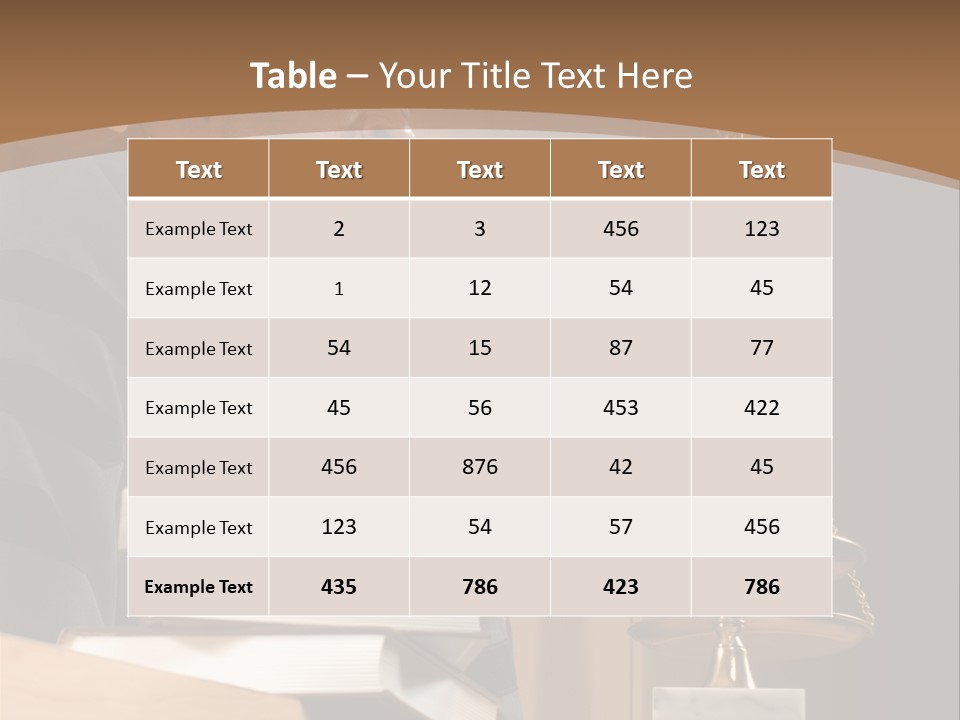 Judge Listening Closely In The Courtroom PowerPoint Template
