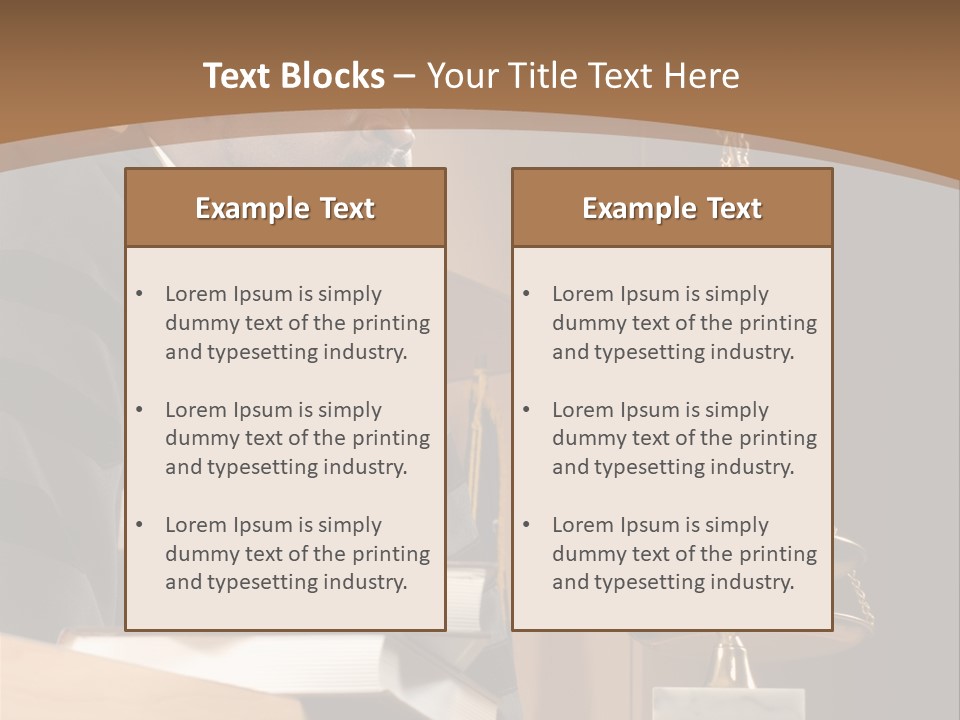 Judge Listening Closely In The Courtroom PowerPoint Template
