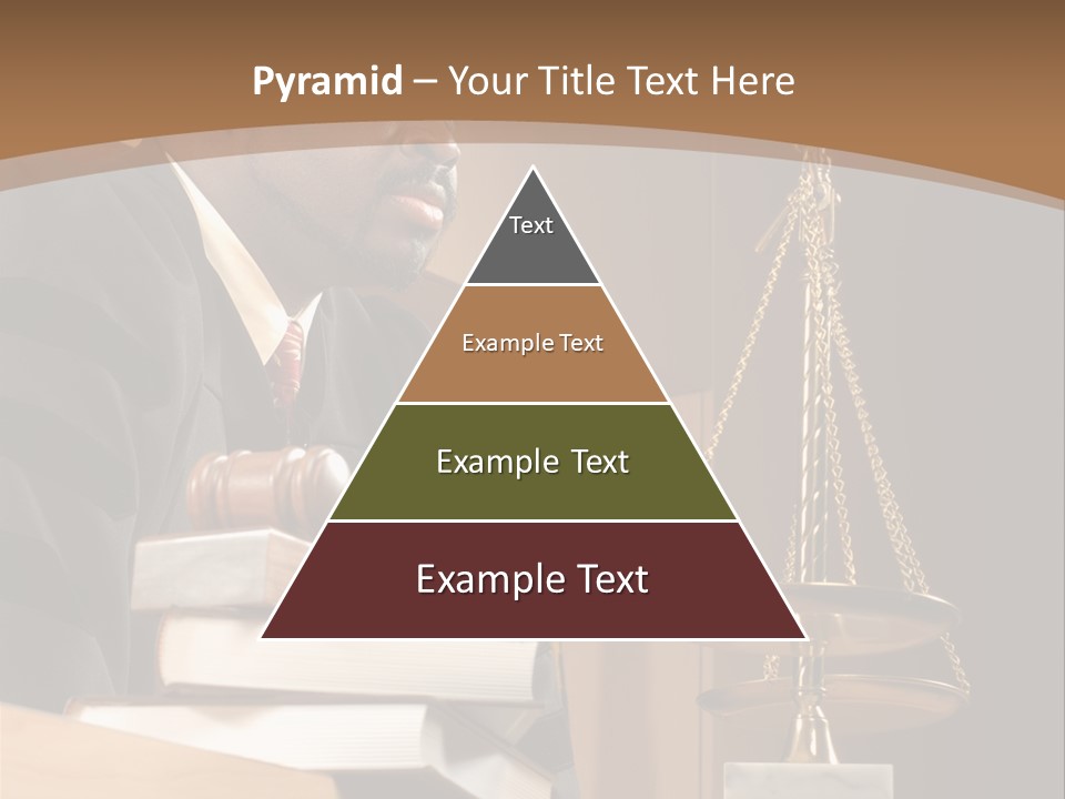 Judge Listening Closely In The Courtroom PowerPoint Template