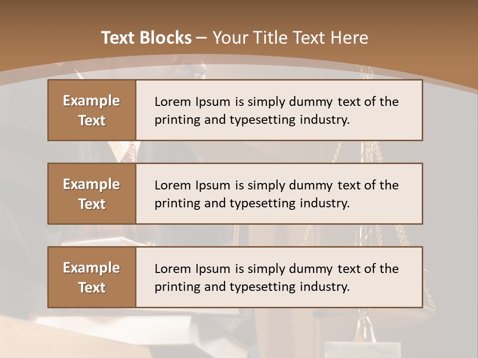 Judge Listening Closely In The Courtroom PowerPoint Template