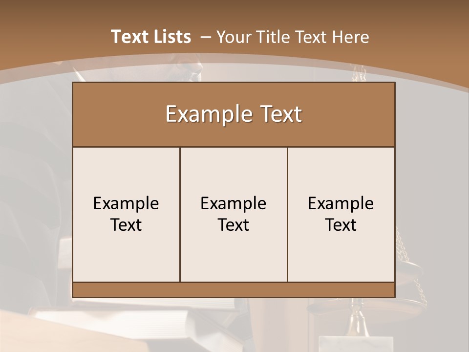 Judge Listening Closely In The Courtroom PowerPoint Template