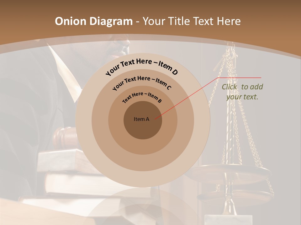 Judge Listening Closely In The Courtroom PowerPoint Template