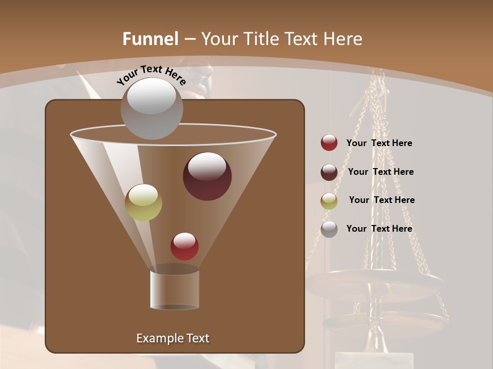 Judge Listening Closely In The Courtroom PowerPoint Template