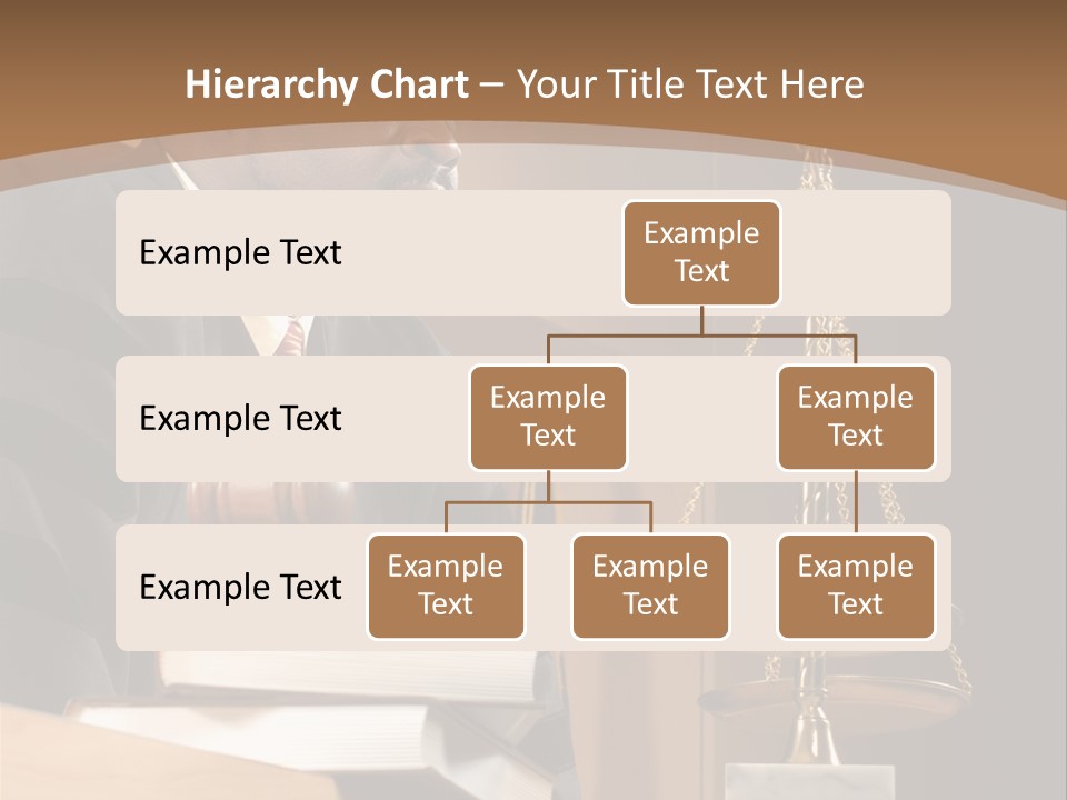 Judge Listening Closely In The Courtroom PowerPoint Template
