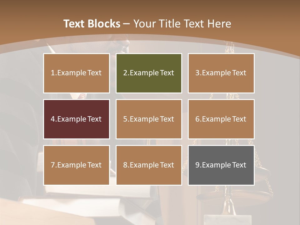 Judge Listening Closely In The Courtroom PowerPoint Template