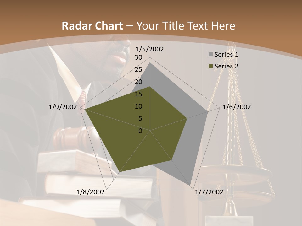 Judge Listening Closely In The Courtroom PowerPoint Template