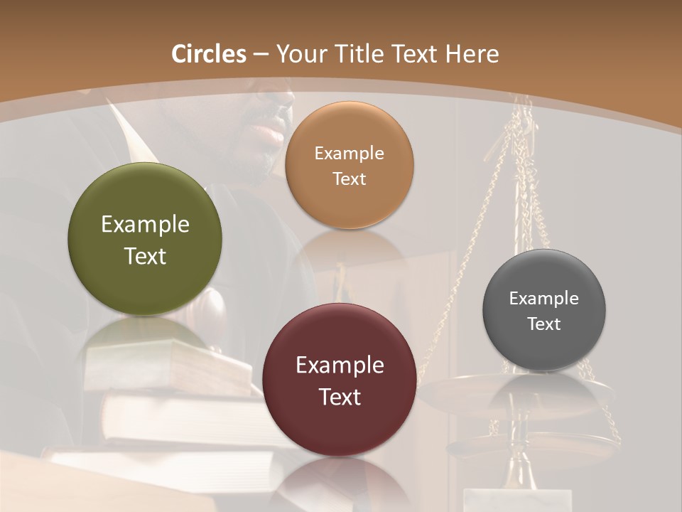 Judge Listening Closely In The Courtroom PowerPoint Template