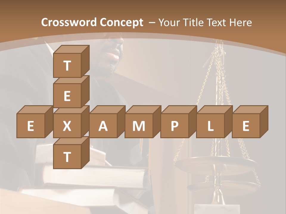 Judge Listening Closely In The Courtroom PowerPoint Template