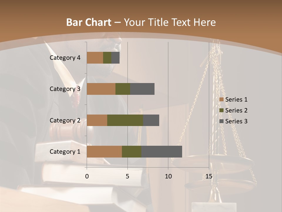 Judge Listening Closely In The Courtroom PowerPoint Template