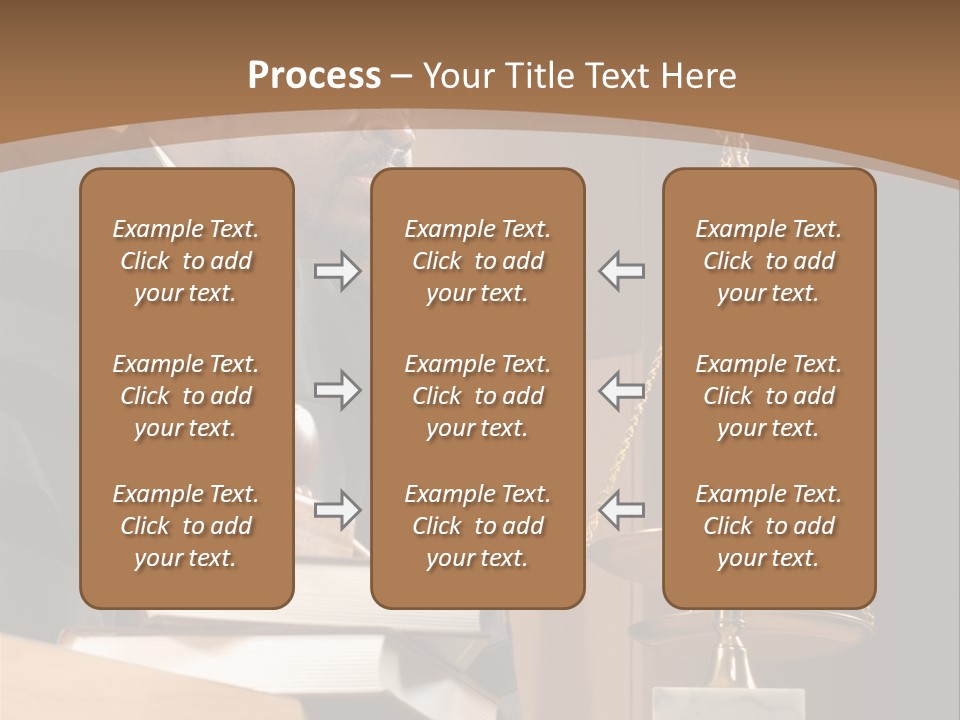 Judge Listening Closely In The Courtroom PowerPoint Template