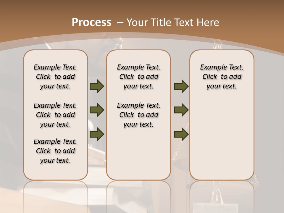 Judge Listening Closely In The Courtroom PowerPoint Template