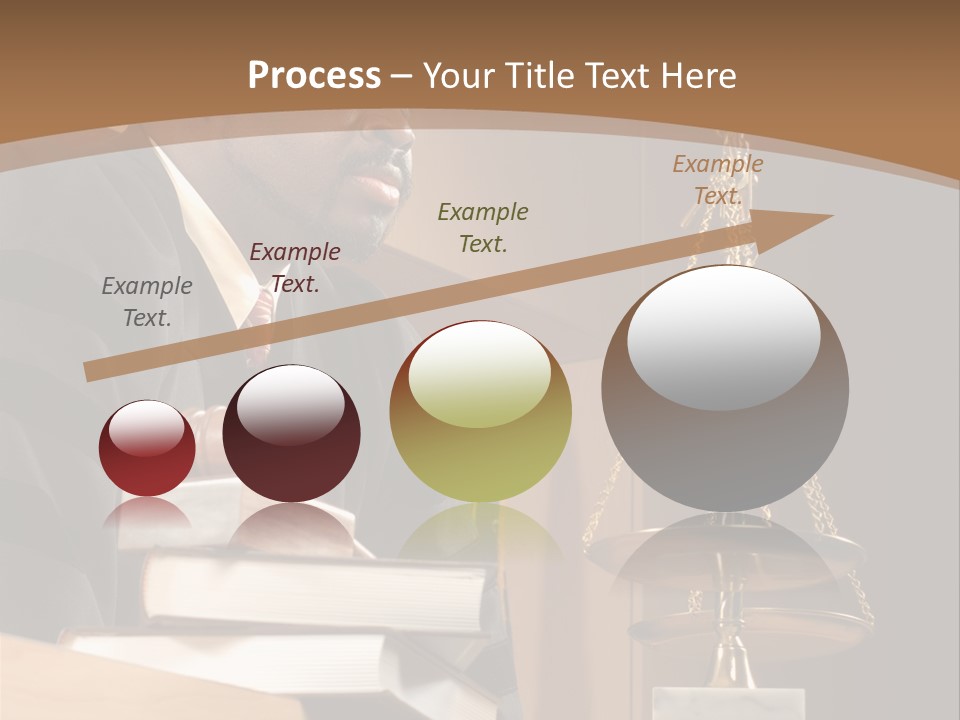 Judge Listening Closely In The Courtroom PowerPoint Template